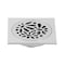 Kingston Brass BSF6360C Watercourse Floral 4" Square Grid Shower Drain, Chrome BSF6360C - alternate 1
